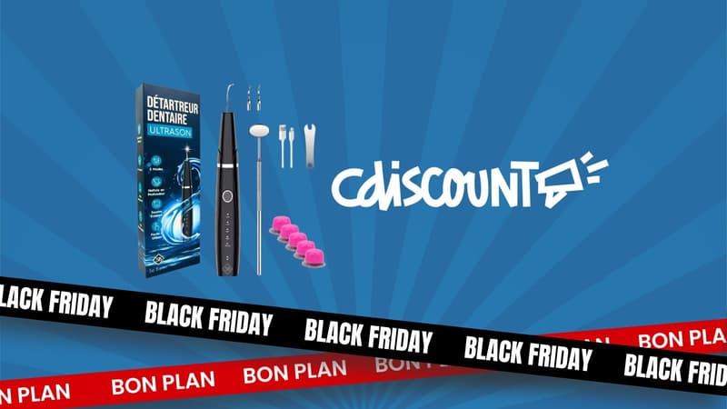 Bye bye le tartre avec ce détartreur dentaire à prix doux pendant le Black Month Cdiscount