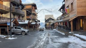 La station de sports d'hiver de Risoul 1850 (Hautes-Alpes), à la mi-décembre 2023.