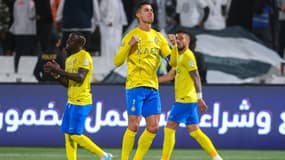 Cristiano Ronaldo lors du match entre Al Shabab et  Al-Nassr, le 25 février 2024.