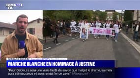 Hommage à Justine: une marche blanche silencieuse et émouvante dans la commune où a grandi la jeune femme