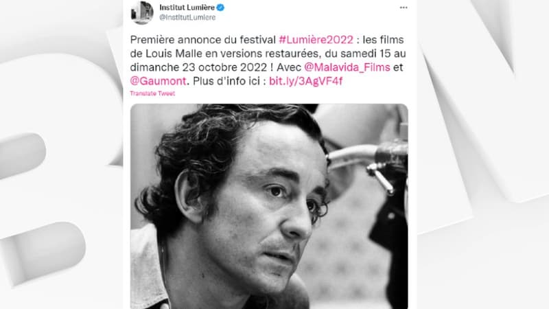 Le Festival Lumière est prévu du 15 au 23 octobre 2022.