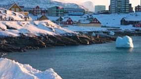 La capitale du Groenland, Nuuk, fin janvier 2026.