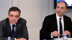 François Fillon et Jean-François Copé lors d'une réunion à l'UMP, le 18 décembre 2013.