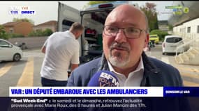 Un député varois embarque avec des ambulanciers à l'occasion de leur journée nationale