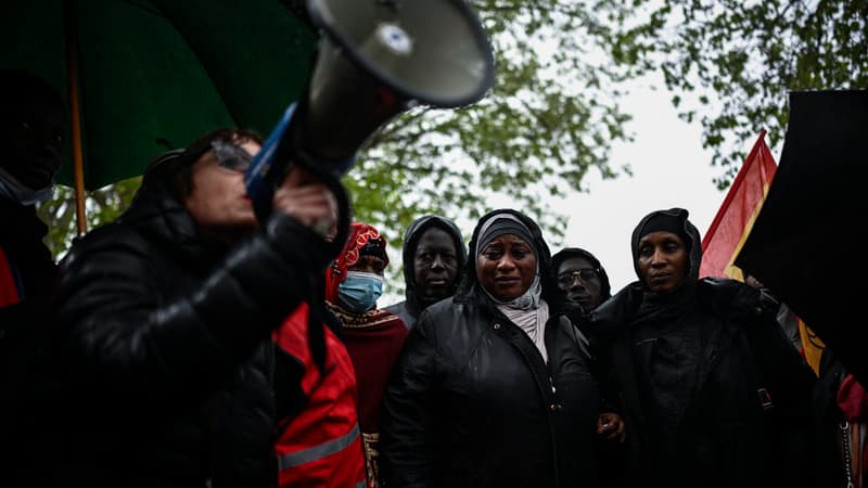 La famille d'Amara Dioumassy et des soutiens se sont réunis ce samedi 27 avril à Paris.