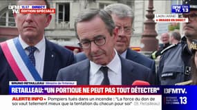 Surveillante tuée à Nogent: pour Bruno Retailleau, "la réponse ne peut pas être seulement sécuritaire"