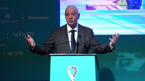 Gianni Infantino, le président de la Fifa, le 1er avril 2022