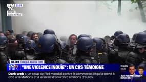 "Ils étaient des centaines prêts au combat de rue", le témoignage anonyme d'un CRS (délégué Alliance), sur la manifestation parisienne du 1er-mai 