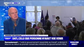 Pour l'ancien ministre Frédéric Mitterrand, l'arrivée de Rachida Dati au ministère de la Culture est une "bonne nouvelle"