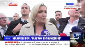 Marine Le Pen : "Macron est bunkérisé" - 22/04