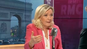 Marine Le Pen, invitée de BFMTV-RMC mardi 14 janvier 2020.