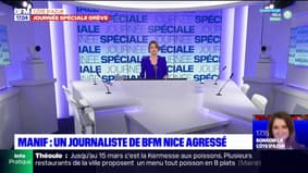 Réforme des retraites: un journaliste de BFM Nice Côte d'Azur agressé pendant la manifestation