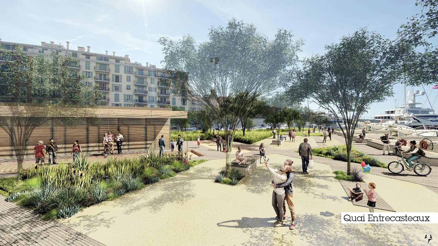 Les plans de la ville de Nice pour la requalification de la place Entrecasteaux. Les plans de la ville de Nice pour la requalification de la place Entrecasteaux.