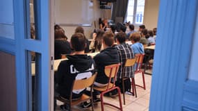 Une classe du collège Jean-Philippe Rameau à Versailles (illustration)