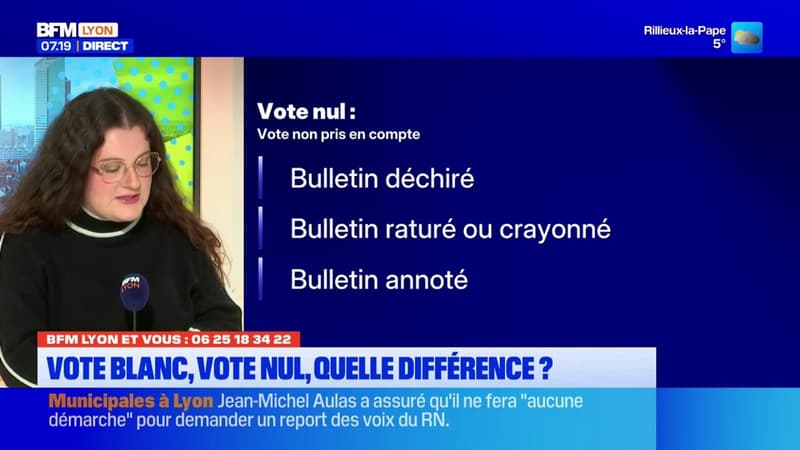BFM Lyon et Vous: quelles différences entre un vote nul et un vote blanc?