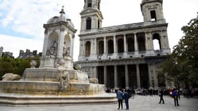 L'église Saint-Sulpice à Paris, où se déroulera la cérémonie d'hommage à Jacques Chirac lundi 