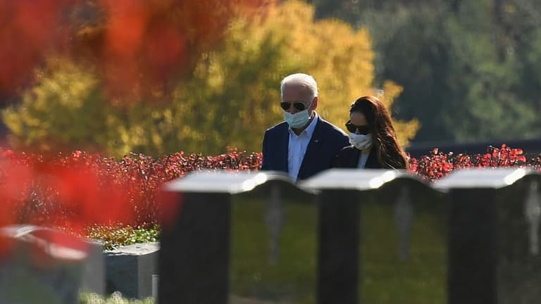 Le président américain élu Joe Biden et sa fille Ashley à Wilmington le 8 novembre 2020