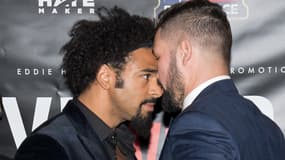Tony Bellew et David Haye ont lancé leur combat à Londres.