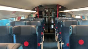 Les trains Ouigo ont été rénovés par la SNCF.