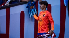 João Félix avec l'Atlético de Madrid contre le Club Bruges, à Madrid le 12 octobre 2022