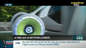 Le pneu qui va nettoyer la route