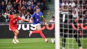 Kylian Mbappé s'est rapproché à une unité seulement d'Antoine Griezmann au classement des meilleurs buteurs en bleu, le 5 juin 2024, contre le Luxembourg