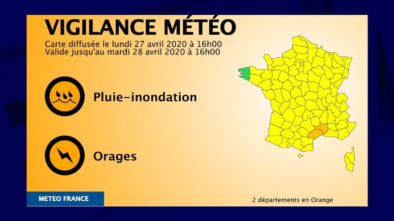 L'Hérault et le Gard placés en vigilance orange orages et pluie-inondation