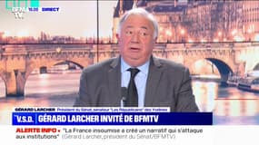 Gérard Larcher, président du Sénat: "Il n'y a pas de violences policières en tant que tel, dans un État de droit"