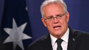 Le Premier ministre australien Scott Morrison, le 23 février 2022 à Sydney