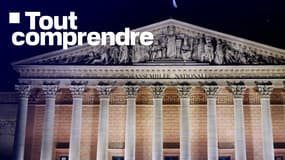 L'Assemblée nationale le 13 janvier 2025 à Paris
