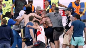 Bagarre au Vélodrome, à Marseille