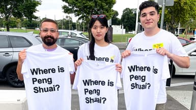 Des fans se demandent où est Peng Shuai lors de l'Open d'Australie en janvier 2022