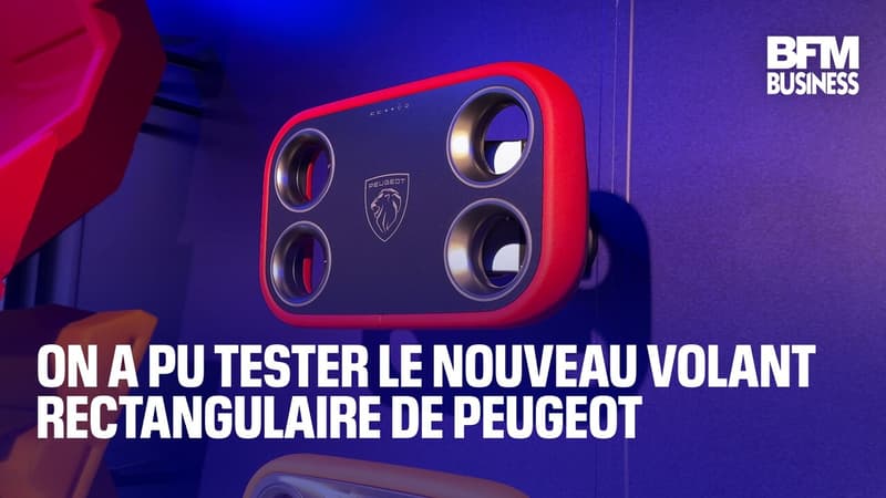 On a pu tester le nouveau volant rectangulaire de Peugeot