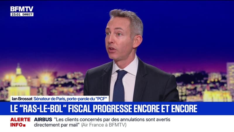 Impôts: "Je considère que l'effort fiscal n'est pas justement réparti", affirme Ian Brossat, sénateur PCF