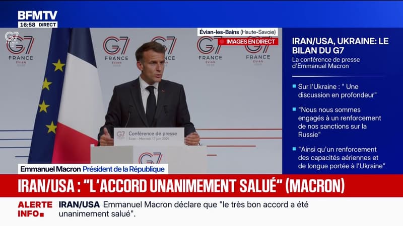 Ukraine: Ce n'est pas à nous de dire où commence et comment se structure la discussion sur les territoires, affirme Emmanuel Macron