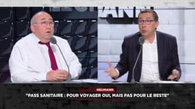 Entre Laurent Neumann et Emmanuel Lechypre, les avis divergent radicalement sur le pass sanitaire.
