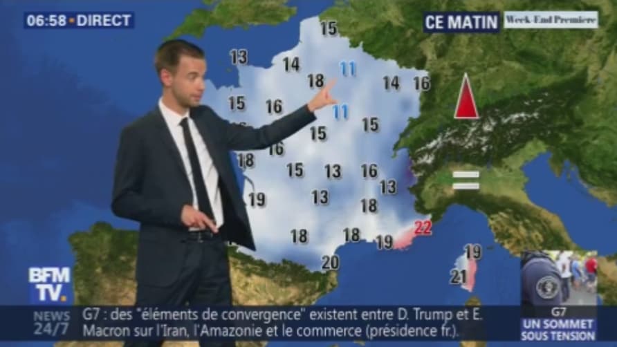 Les températures de ce dimanche matin Les températures de ce dimanche matin