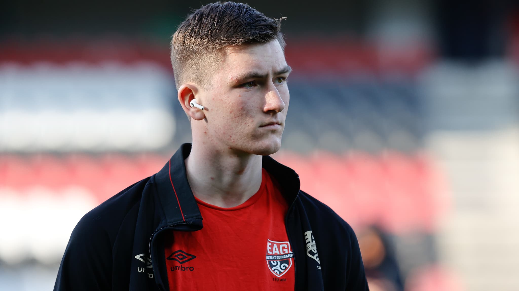 Ewen JAOUEN lors de Guingamp-Girondins de Bordeaux, le 03/04/2023 en Ligue 2