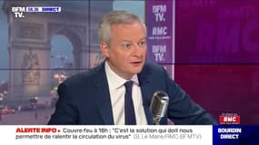 Bruno Le Maire: "Les aides sanitaires seront maintenues tant que les mesures de restrictions seront maintenus"