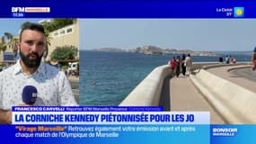 Marseille: la corniche Kennedy piétonnisée pour les épreuves de voile des JO