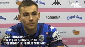 Stade Français : "On prend 5 points, c’est tout bénef’ " se réjouit Segonds