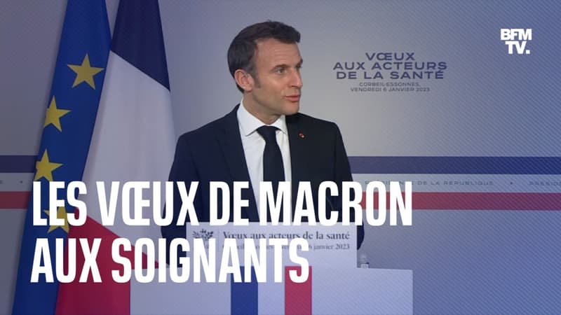 Les vSux d'Emmanuel Macron aux soignants