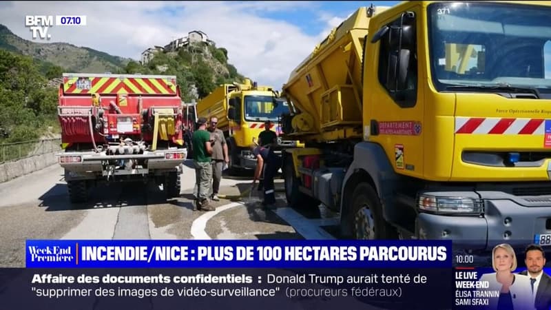 Dans la région de Nice, un incendie a parcouru plus de 100 hectares et brûle depuis cinq jours