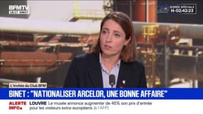 Si la loi sur la nationalisation d'ArcelorMittal "n'est pas adoptée, ce sera à cause du RN", assure Sophie Binet (CGT)