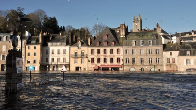 Quimperlé inondé en 2014