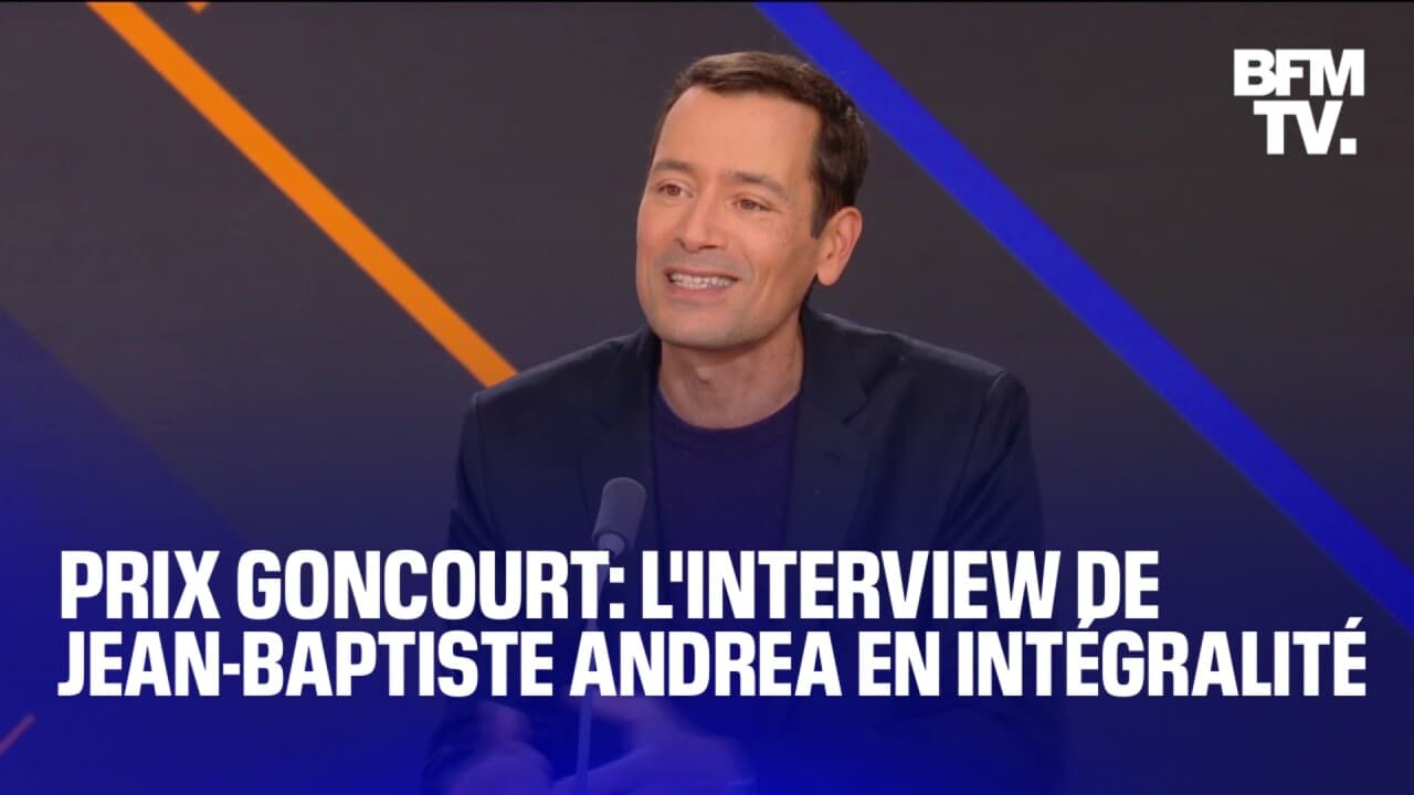 Interview de Jean-Baptiste Andrea, Prix Goncourt 2023 Veiller sur
