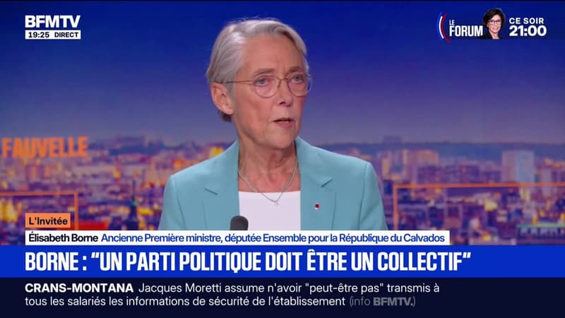 "Je suis certaine de ne pas revenir dans le gouvernement", déclare Élisabeth Borne, ancienne Première ministre