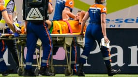 Handre Pollard évacué sur civière