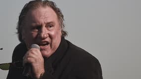 Gérard Depardieu le 13 novembre 2016 à l'avant -première du "Divan de Staline" à Lisbonne.