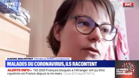 Aurore, atteinte du coronavirus.